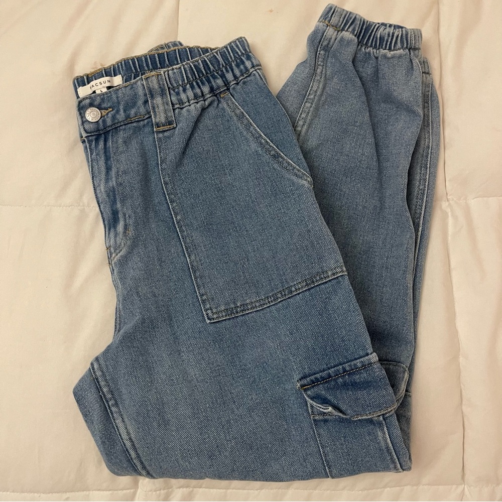 PacSun Demin Cargo Joggers